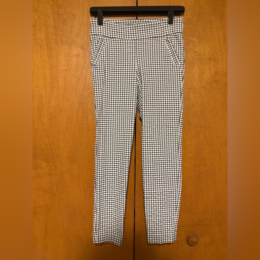 Black & White Check Slim Fit Women’s  Pants